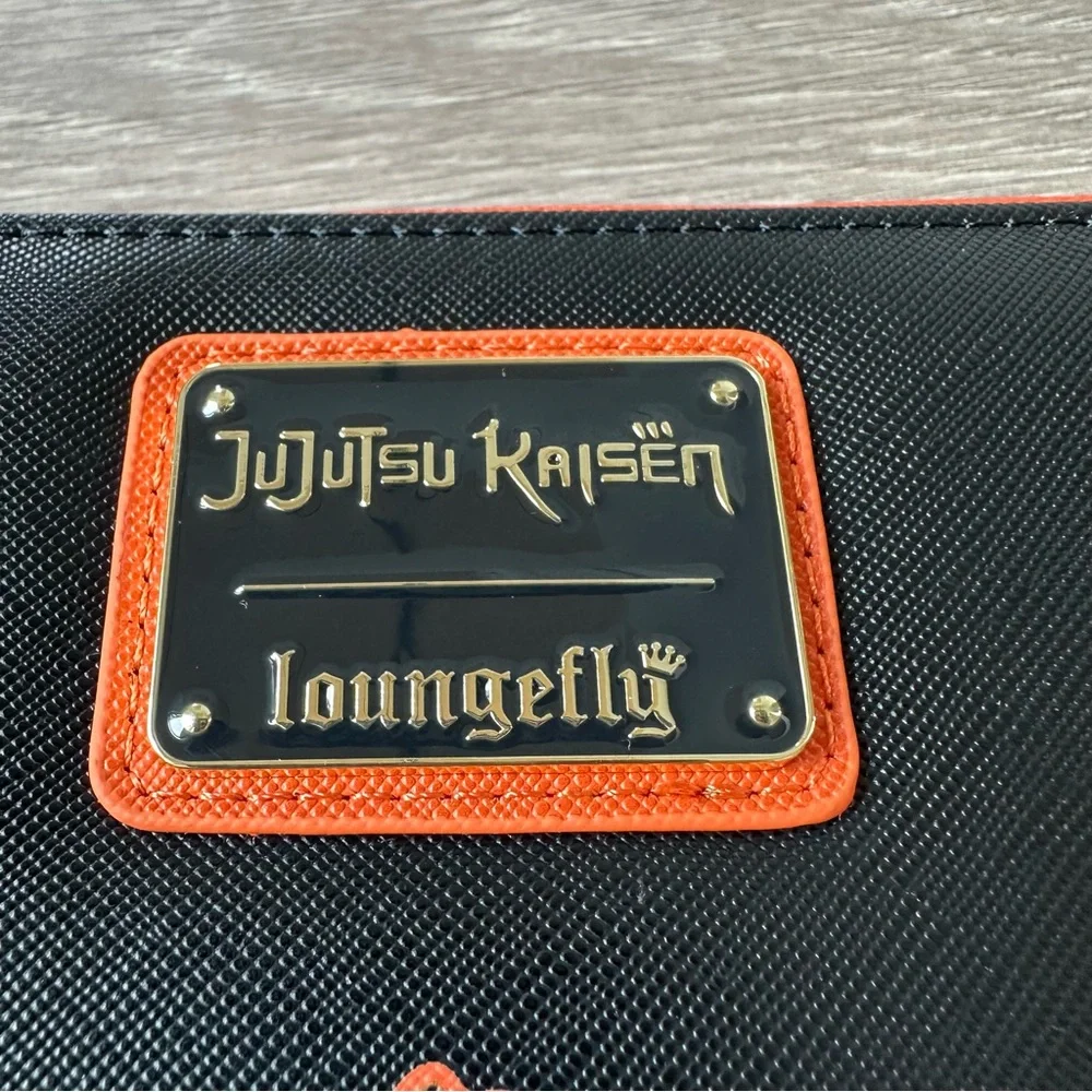 🆕 Loungefly Jujutsu Kaisen Yuji Itadori Cosplay Zip-Around Vegan Leather Wallet